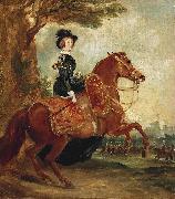 Francis Grant Portrait of Queen Victoria on horseback painting